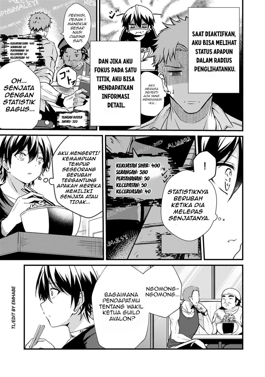 Hai no Sekai wa Kami-no-me de Irodoku: Ore dake Mieru Status de, Saijaku kara Saikyou e Kageagaru Chapter 10 Gambar 6