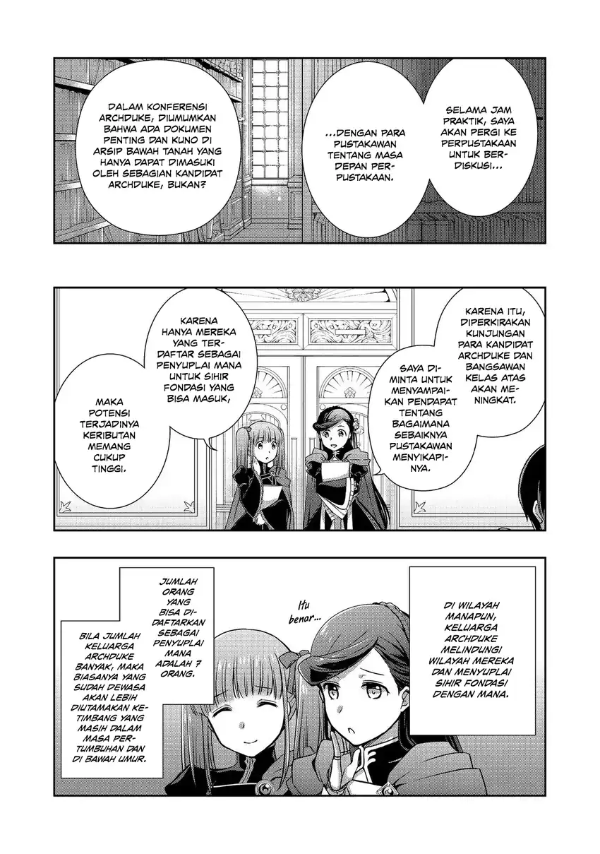 Honzuki no Gekokujou: Hannerōre no Kizoku-in Gonensei Ichi – Koishite Mitai O’hime-sama Chapter 6 Gambar 6