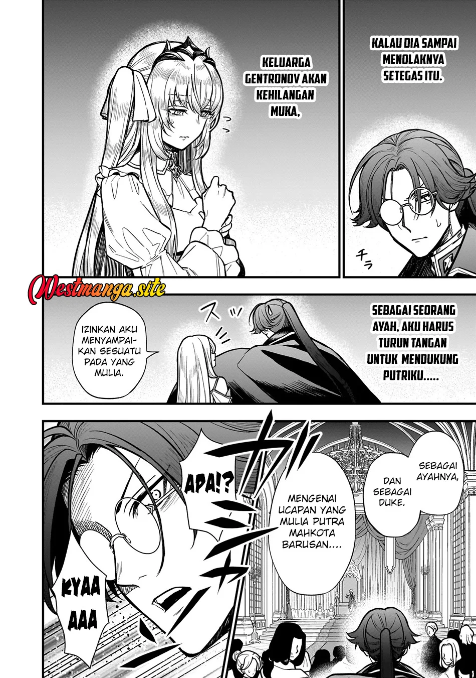 Musume Ni Danzai Sareru Akuyaku Koushaku Ni Tensei Shitemashita ~Akuyaku Muubu o Yameta no ni Nazeka Musume ga Koori No Reijou Ka Suru Ken~ Chapter 4.1 Gambar 5