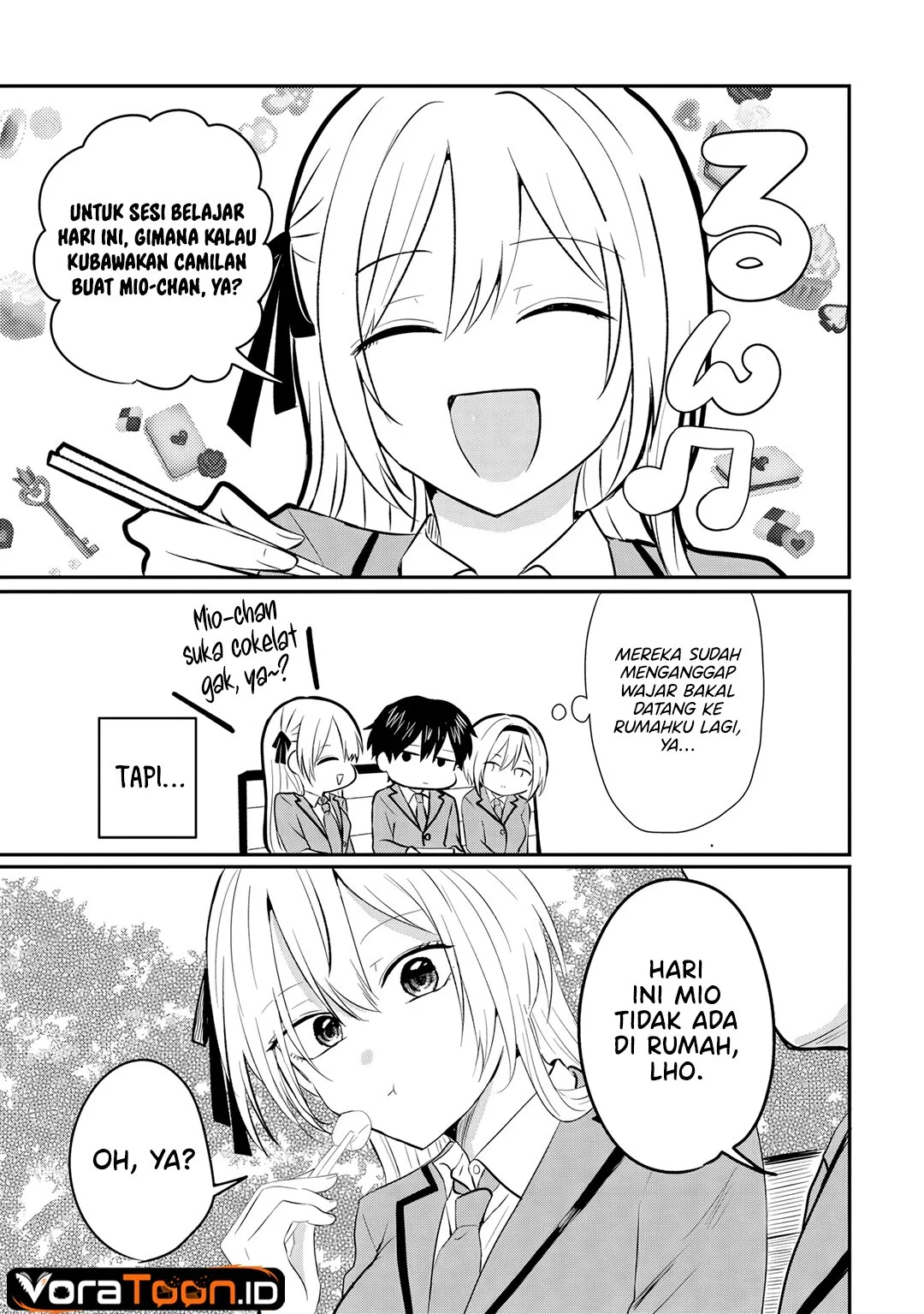 Nani no Torie mo Nai Heibon na Ore ga Bijin Futago Shimai wo Inochigake de Tasuketa Kekka, Jitsu wa Yandere datta Futari wo Gachi Bore Sasete Shimatta Chapter 4.2 Gambar 5