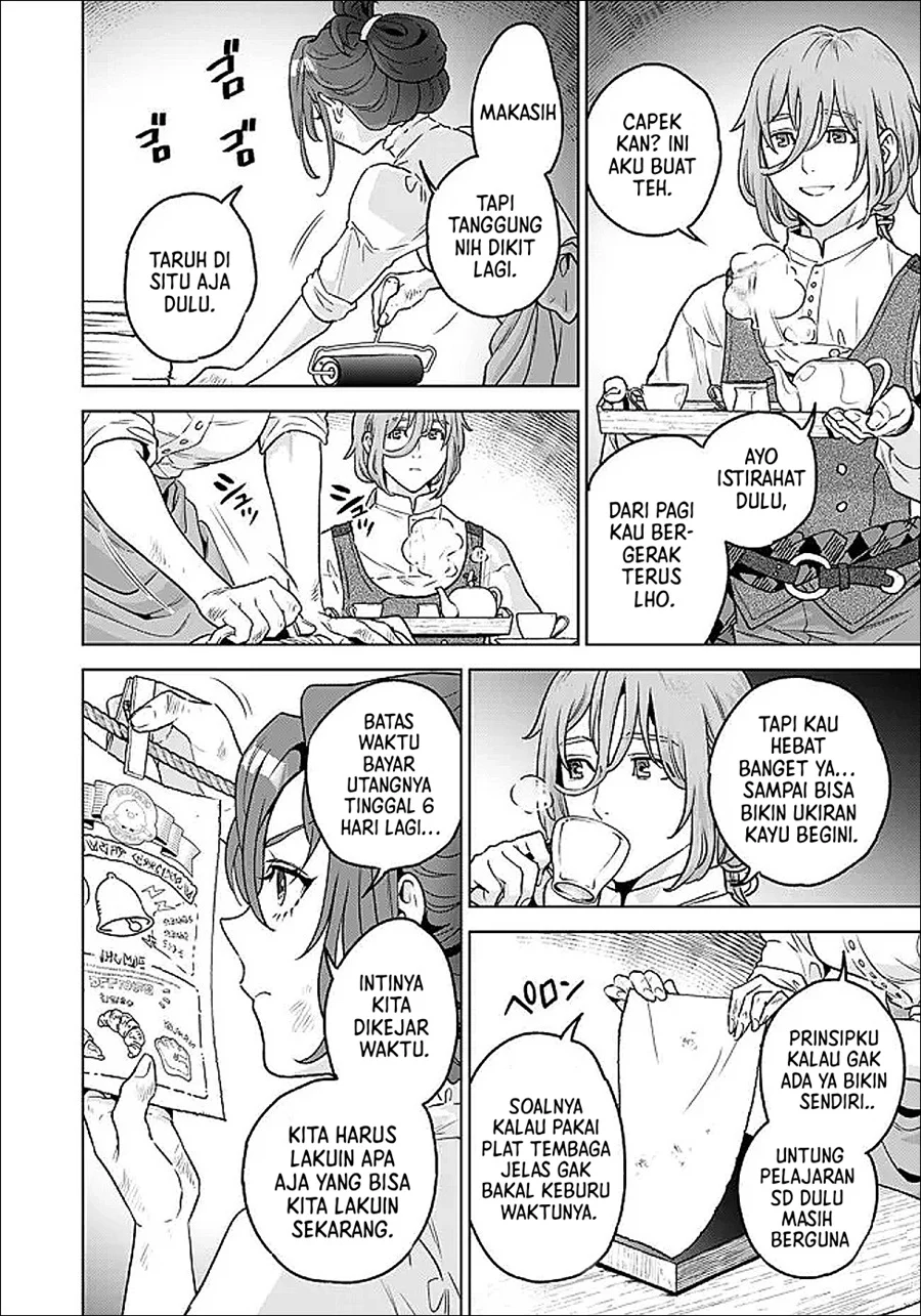Shounin Reijou Agnes Henkyou ni Tsuihou Sareta Akuyaku Reijou wa Shousai o Hakki Shi Nariagaru Chapter 4.3 Gambar 5