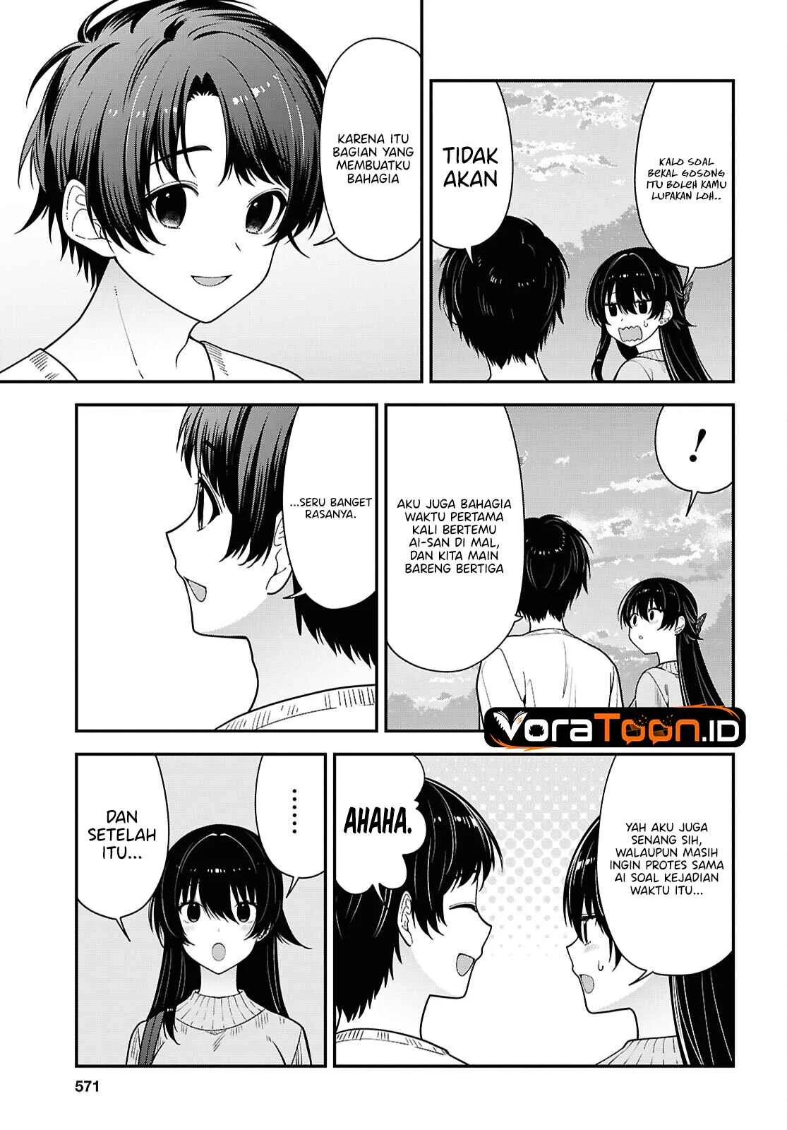 Tonari no Seki no Yankee Shimizu-san ga Kami o Kuroku Sometekita Chapter 22 Gambar 8